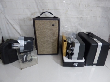ほ911.FUJICASCOPE M35 映写機 フジカスコープ Bell＆Howell DUOLEX-Ｃ ベル・ハウェル 8ミリカメラ ELMO ES-650