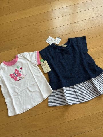 新品　80c m オシュコシュ　半袖Tシャツ　半袖　サニーランドスケープ ワンピース　キッズ　女の子　ベビー　セット　トップス