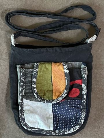 パッチワーク ポシェット ミニショルダーバッグ 布 柄 斜めがけ ポーチ