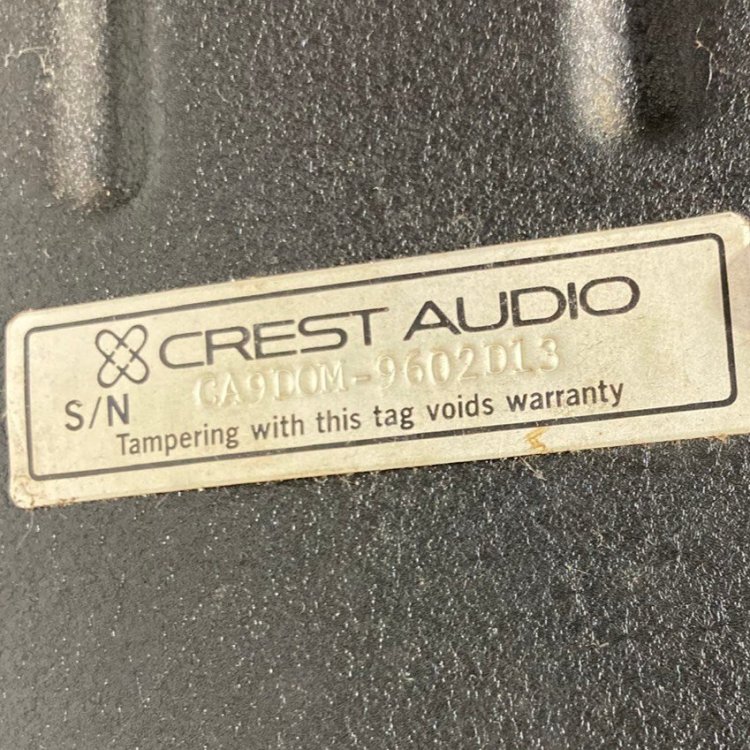 【C】 CREST AUDIO CA9 ① パワーアンプ クレストオーディオ 183229