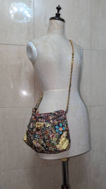 ツモリチサトのシルク　ポシェット斜め掛け美品