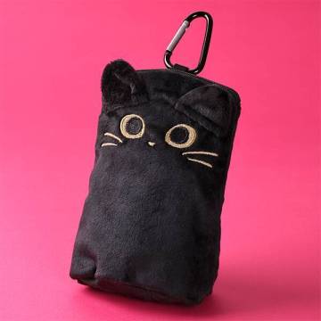 ★☆送料140円可ハロウィン2025ミニニャップポシェットくろねこクロネコ黒猫スナック菓子なしカルディKALDI カラビナ付き新品未使用品