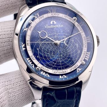 【稼働】CAMPANOLA 112/カンパノラ コスモサイン CITIZEN/シチズン 4398-T015425 ブルー メンズ ドレスウォッチ 時計 星座 プラネタリウム