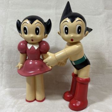 【1円〜】鉄腕アトム ウランちゃん 大型フィギュア ペア ATS製 正規刻印あり
