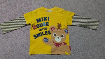 ★ミキハウス MIKI HOUSE★重ね着風長袖Tシャツ★90サイズ