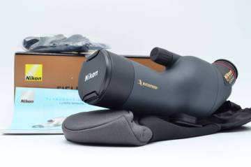 【美品】Nikon ニコン ED50-A フィールドスコープ チャコールグレー 防水 軽量 野鳥観察 箱付 アイピースなし