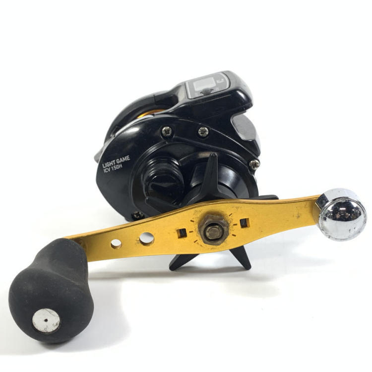 Daiwa ダイワ LIGHT GAME ICV150H 両軸リール ブラック系 釣具 フィッシング★現状品