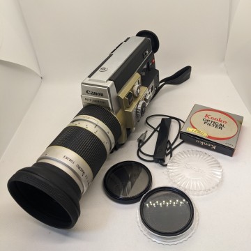 Canon AUTO ZOOM 1014 ELECTRONIC 8ミリカメラCANON ZOOM LENS C-8 7-70mm F1.4 MACRO動作未確認リモートスイッチ付 ジャンク品【C801】