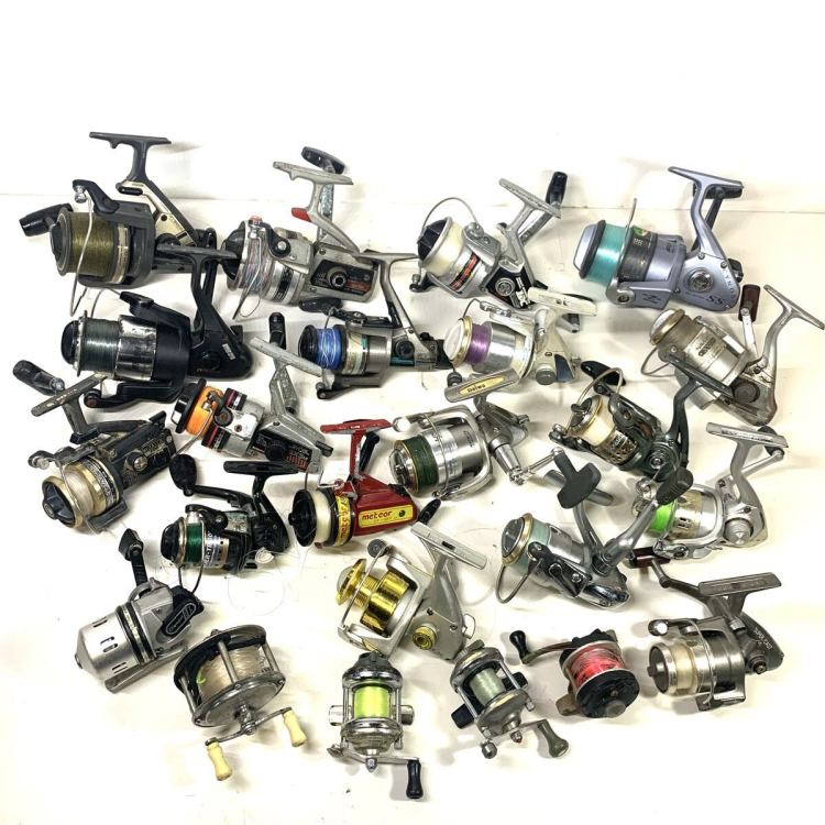 リール 大量 23点　ベイトリール　スピニングリール　SHIMANO シマノ　Daiwa ダイワ　RYOBI リョービ　等　釣り具　まとめ売り