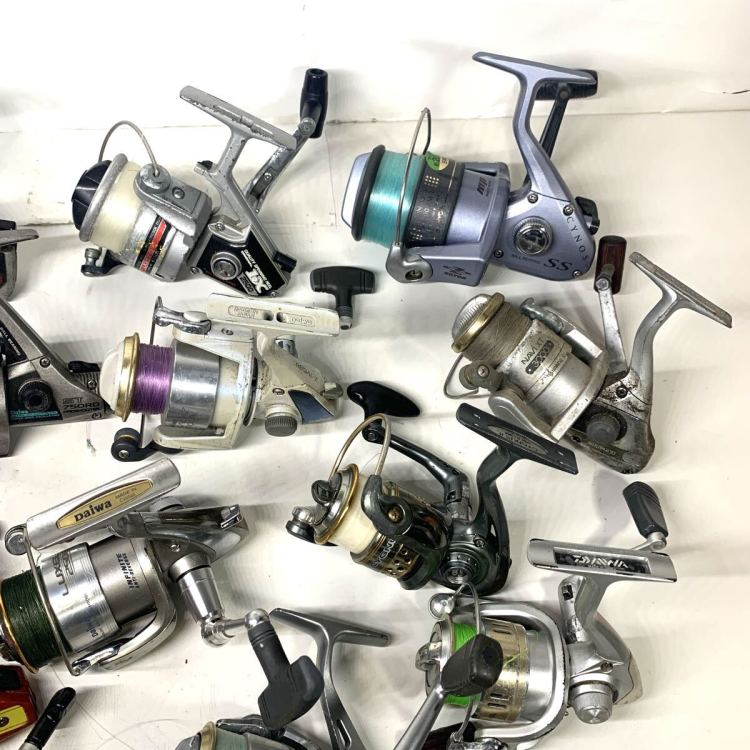 リール 大量 23点　ベイトリール　スピニングリール　SHIMANO シマノ　Daiwa ダイワ　RYOBI リョービ　等　釣り具　まとめ売り