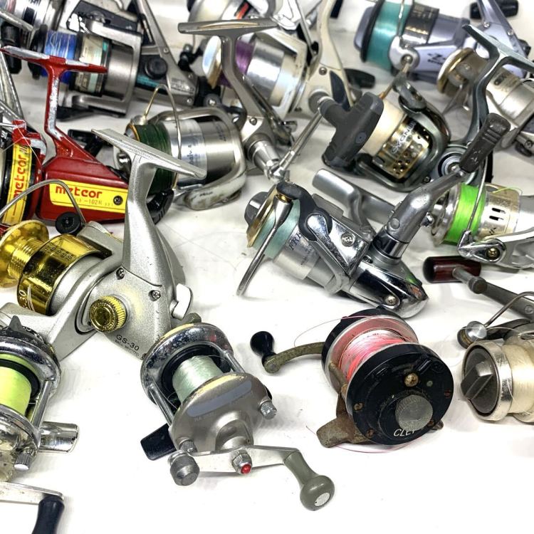 リール 大量 23点　ベイトリール　スピニングリール　SHIMANO シマノ　Daiwa ダイワ　RYOBI リョービ　等　釣り具　まとめ売り