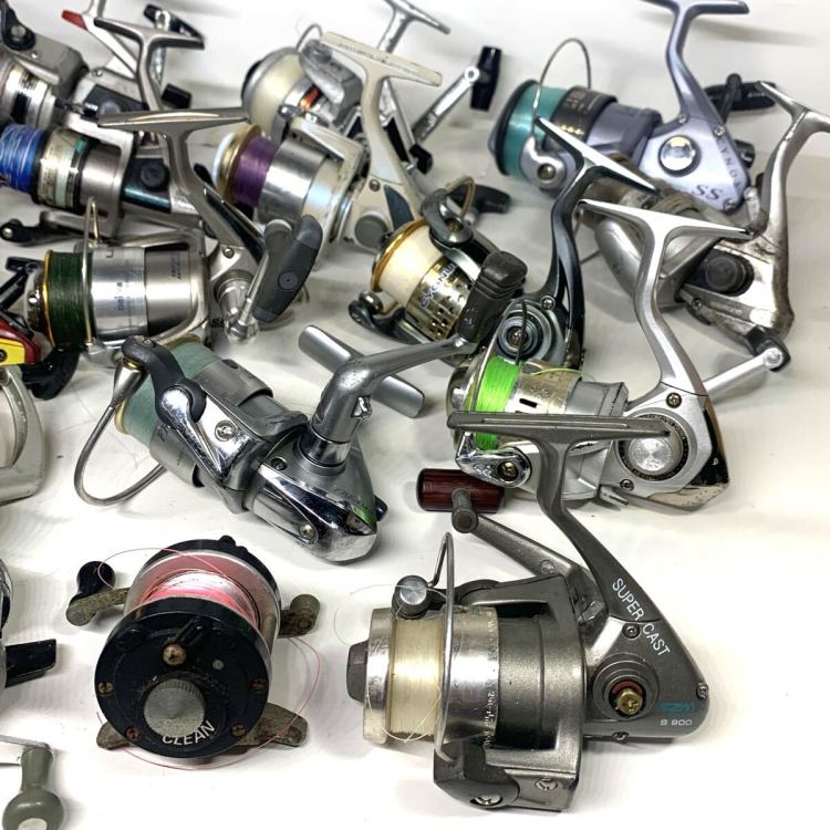 リール 大量 23点　ベイトリール　スピニングリール　SHIMANO シマノ　Daiwa ダイワ　RYOBI リョービ　等　釣り具　まとめ売り