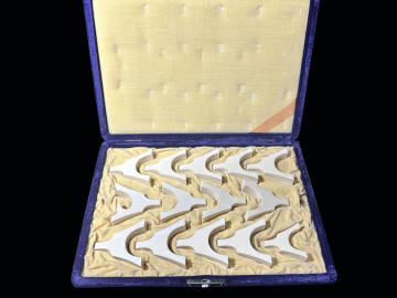 琴 琴柱 天然素材 在銘 専用化粧箱/骨董・古美術・時代物・アンティーク・ヴィンテージ