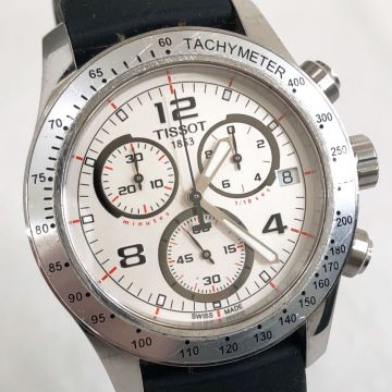 TISSOT ティソ T-Sport V8 腕時計 T039.417.16.037.02 クオーツ アナログ クロノグラフ カレンダー ラウンド 電池交換済 動作確認済