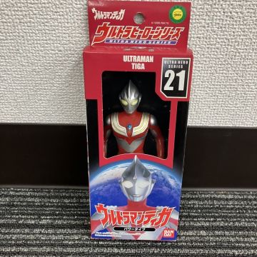 S422-F10-481◎ BANDAI バンダイ ウルトラヒーローシリーズ ソフビフィギュア ウルトラマンティガ パワータイプ 2000年 箱有り FG