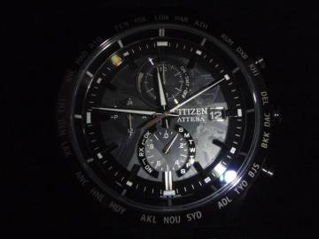 Citizen シチズン 腕時計 アテッサ エコ・ドライブ 電波時計 防水 HAKUTO-R コラボレーション 限定モデル 黒