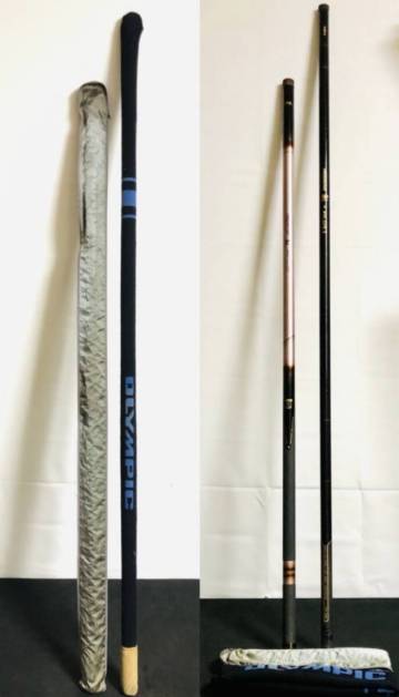 オリムピック/OLYMPIC 鮎竿 TECHSTAR（テクスター） 鮎 硬硬調 90 GX PROMIND（プロマインド） 鮎　中硬90 APEX 2本まとめて　釣竿