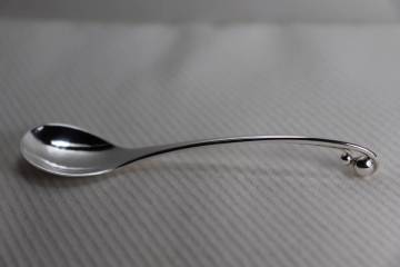 デンマーク◆ジョージ・ジェンセン社◆STERLING925コンポートスプーン◆オーナメンタル・ピース◆ハンマー加工が非常に見事なお品物です！