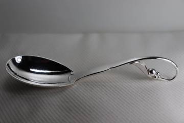 激レア！◆ジョージ・ジェンセン社◆オーナメンタル・ピース◆No21・ティーキャディースプーン◆重量級！◆ハンマー加工が痺れる程きれい&uml;