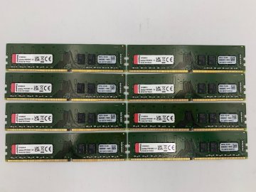 【ハード王】中古PC4・DDR4メモリ / Kingston 128GB(16GB x8枚セット) / DDR4-3200 / 動作未確認 / 0157g-R