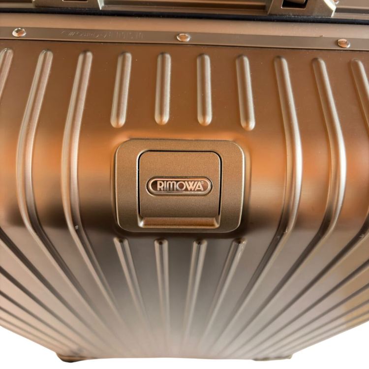 1円 希少 リモワ RIMOWA トパーズ チタニウム 98L 4輪 アルミ スーツケース 電子タグ E-Tag シャンパンゴー