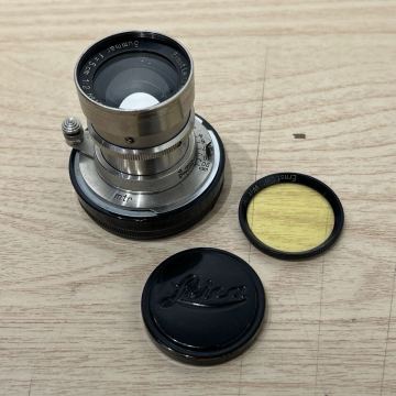 【純正フィルター・Mマウントアダプターセット】Leica Rigid Summar 5cm f2 ひょっとこズマール 固定鏡胴 ニッケル