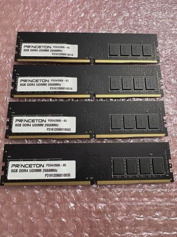 DDR4 2666 8GB 4枚 合計 32GB デスクトップPC メモリ 8G 4枚 PC4 21300 8G 32G 【M003】