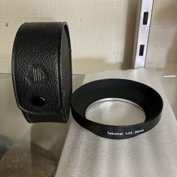 レンズフード　ケース　TAKUMAR 1:3.5 28mm 中古　ASAHI OPT