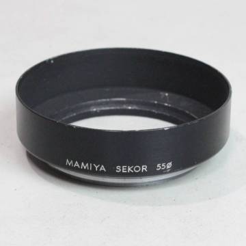 040836 【良品 マミヤ】 MAMIYA SEKOR 55mm口径 スクリュー式メタルレンズフード