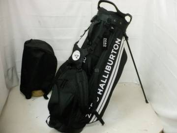 ZERO HALLIBURTON ゼロハリバートン 9.5型 アスリートスタンド★中古★(BKxWH)ゴルフ キャディバック