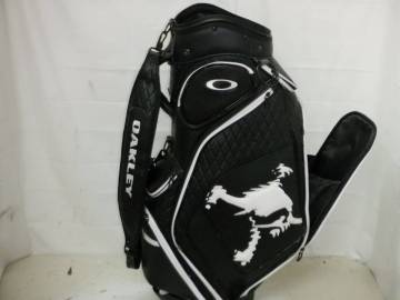 OAKLEY オークリー SKULL 9.0型 アスリートスタッフモデル★中古★(BKxWH)ゴルフ キャディバック
