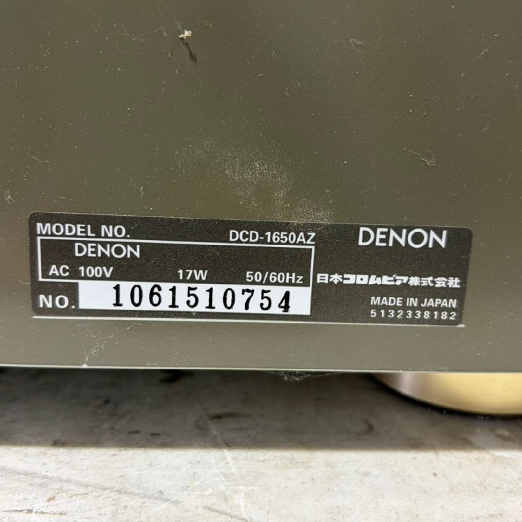 【J】 DENON DCD-1650AZ CDプレイヤー デノン 3253931