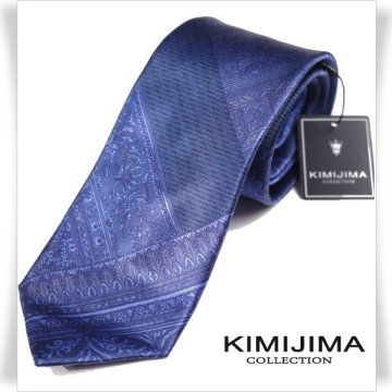 新品1円～★定価1.7万 KIMIJIMA COLLECTION 君島 キミジマ コレクション 日本製 シルク絹100％ネクタイ 織柄 正規店本物 ◆9702◆