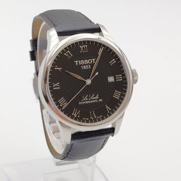 3601〒[ティソ] TISSOT 腕時計 T0064071605300 ル・ロックル オートマティック パワーマティック80 機械式自動巻き 本革製ベルト【0116】