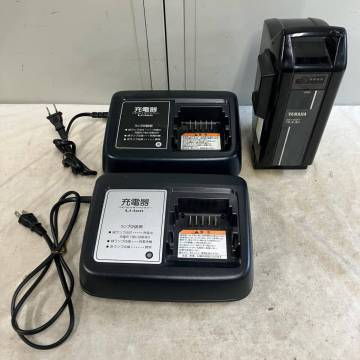 YAMAHA ヤマハ 電動アシスト自転車用 リチウムイオンバッテリー 15.4Ah 充電器&times;2 X92-10 X90-00 その他品目 3点セット n26040155