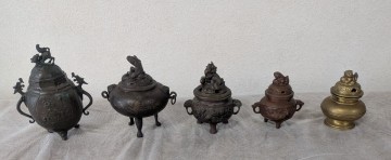 真鍮製　 香炉　まとめて　 真鍮　 獅子　 仏具　 アンティーク　 インテリア　