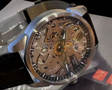 【新品未使用】TISSOT ティソ T-コンプリカシオン スケレッテ 手巻き フルスケルトン