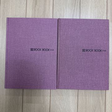 ストックブック　 テージー ST-32 切手収納用アルバム　赤2冊まとめ　台紙10枚20ページ7段