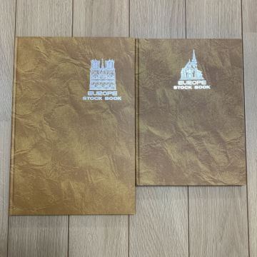 ストックブック　 切手収納用アルバム　2冊まとめ　台紙6枚12ページ