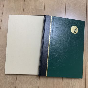 ストックブック　 マーキュリー16 切手収納用アルバム　グラシン紙　1冊　台紙12枚24ページ9段　ケース有り