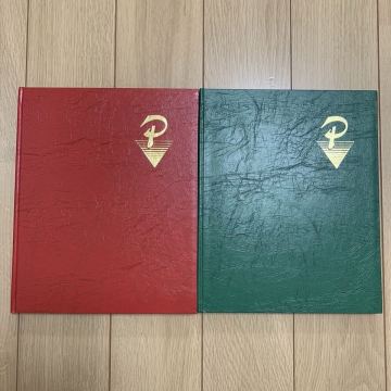 ストックブック　 切手収納用アルバム　2枚まとめ　台紙8枚16ページ7段