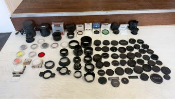 1円〜【80点以上まとめ】カメラ用品 まとめ売り フィルター キャップ フード アダプター 大量 Kenko Nikon Canon Tokina 他