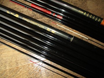 ★がまかつ★がま鮎　レシーダー★プロセプター　競技　引抜早瀬　　★鮎竿2本　ジャンク