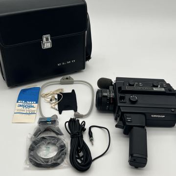 T4780 ELMO エルモ SUPER 8 SOUND 350SL MACRO 8mm フィルムカメラ カメラ ケース付き 付属品あり