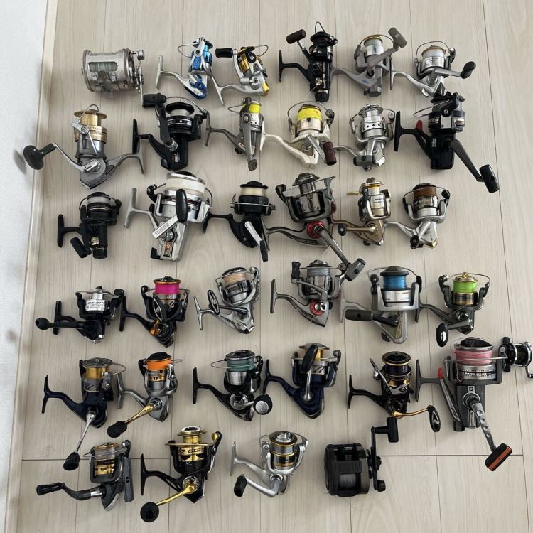 1円スタート まとめ売り リール 釣具 SHIMANO ダイワ Daiwa シマノ RYOBI リョービ スピナーベイト 中古 スピニング 