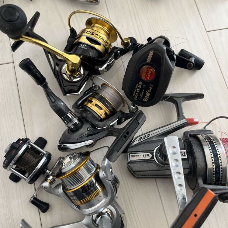1円スタート まとめ売り リール 釣具 SHIMANO ダイワ Daiwa シマノ RYOBI リョービ スピナーベイト 中古 スピニング 