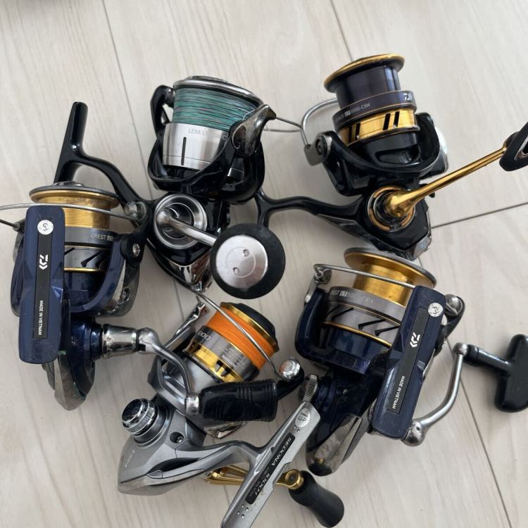 1円スタート まとめ売り リール 釣具 SHIMANO ダイワ Daiwa シマノ RYOBI リョービ スピナーベイト 中古 スピニング 