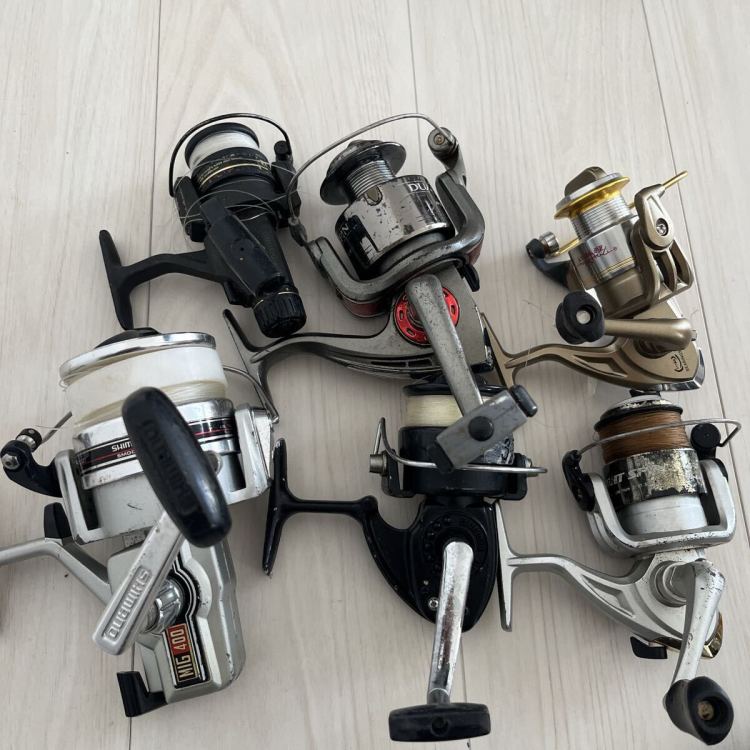 1円スタート まとめ売り リール 釣具 SHIMANO ダイワ Daiwa シマノ RYOBI リョービ スピナーベイト 中古 スピニング 