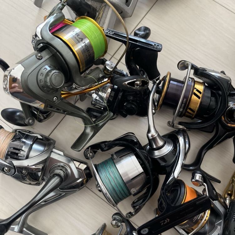 1円スタート まとめ売り リール 釣具 SHIMANO ダイワ Daiwa シマノ RYOBI リョービ スピナーベイト 中古 スピニング 