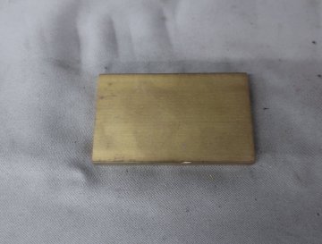 【K-3574】真鍮　残材　断材　端材　真鍮板　DIY　彫金部材　フラットバー　10㎜厚　60&times;99　